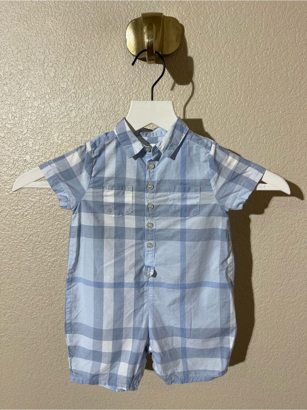 Burberry Light Blue Striped Children's Shirt